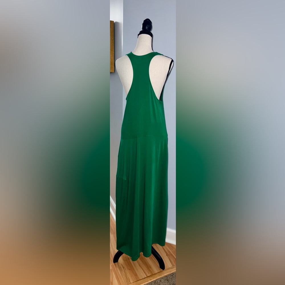 Amazing Green Tibi Sleeveless 100% Peruvian Cotton T-Shirt Dress! Sz 8. - Picture 4 of 10